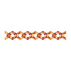 Lace Tape Crystal Orange