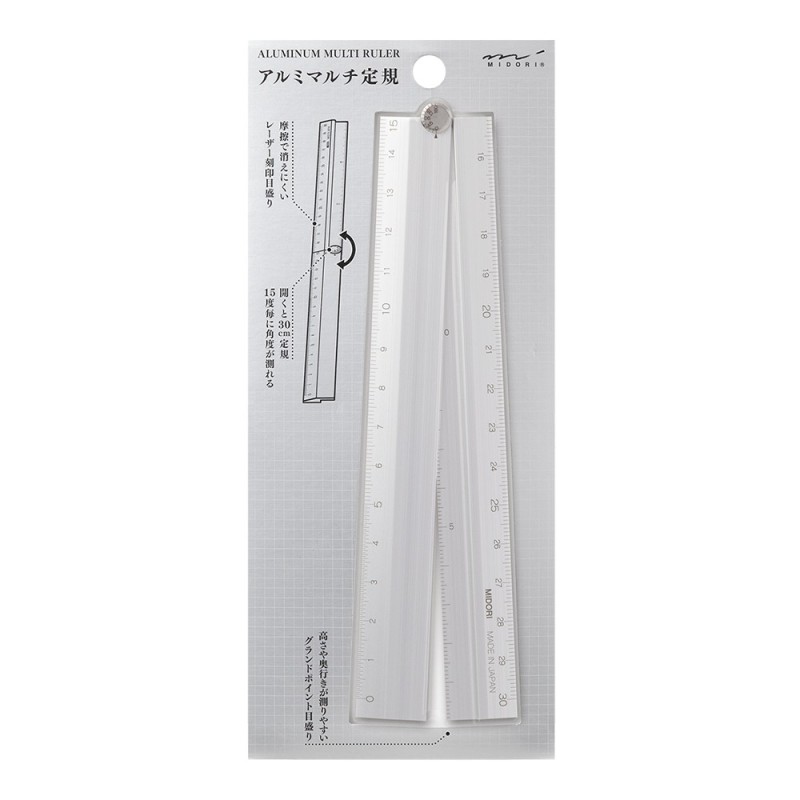 I106SV Aluminium Multi-Ruler Silver