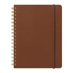 I105B6DB Grain Notebook B6 Brown