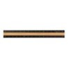 I107BW Aluminium Ruler Black Wood