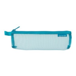 I202BL Mesh Pen Pouch Small Blue