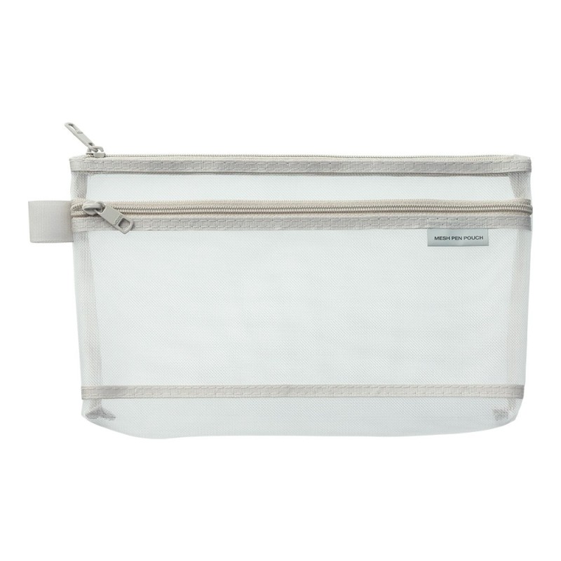 I203GY Mesh Pen Pouch Medium Grey