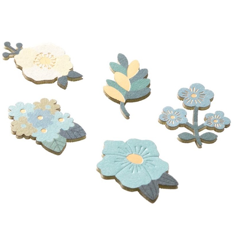 I215BF Decoration Sticker Blue Flower