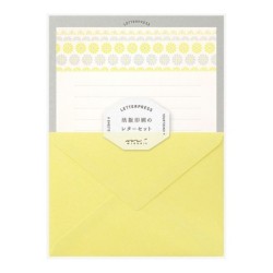 I208YF Letter Set Yellow Flower