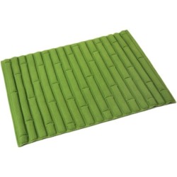 O001GR Bamboo Bath Mat Green