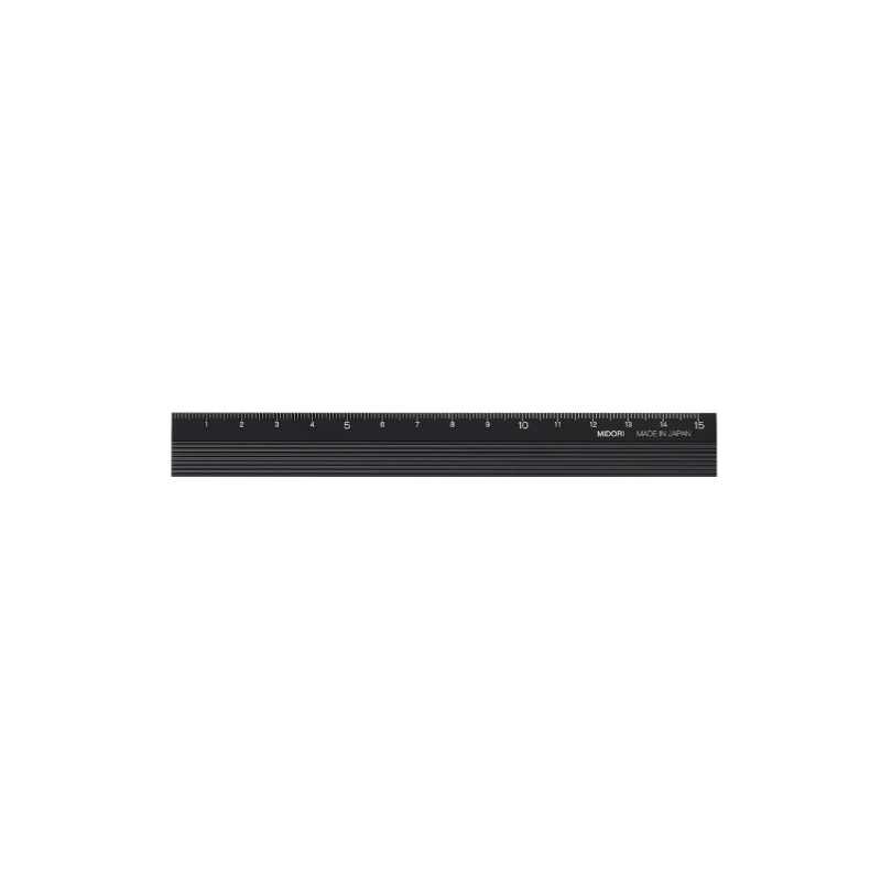 I107BK Aluminium Ruler Black