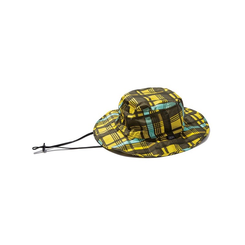 WPCK85-212 UV & Rain Packable Safari Hat Check Yellow