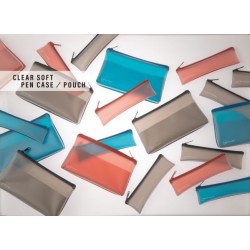 Clear Soft Pen Case and Pouch