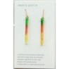TU009GO Awairo Earrings Green/Orange