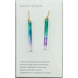 TU009BP Awairo Earrings Blue/Purple