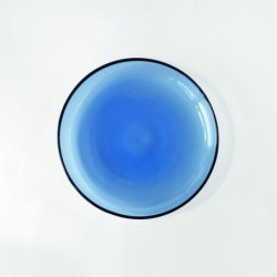 AM022BL Glass Heat-Proof Dish Blue