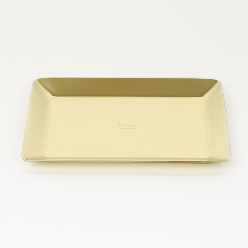 D13915GD Brass Square Tray