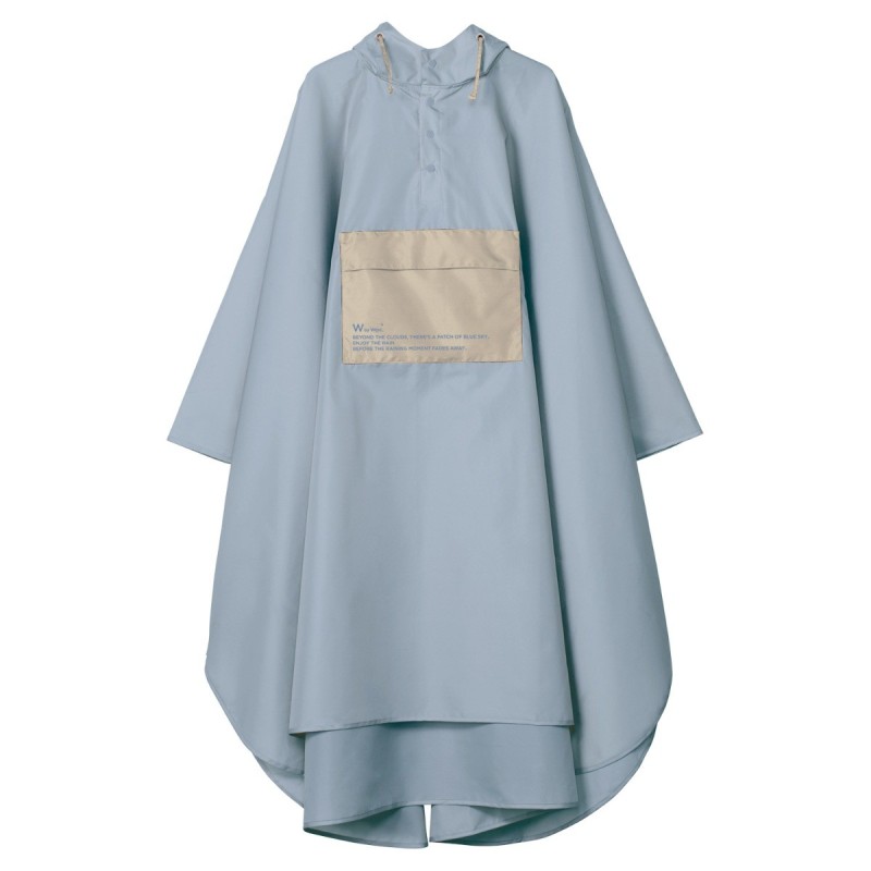 WPCR005-911BL Bi-colour Poncho Blue