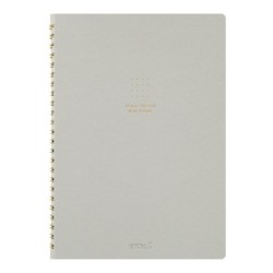 I257GY Colour Dot Grid A5 Ring Notebook Grey