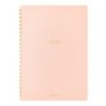 I257PK Colour Dot Grid A5 Ring Notebook Pink