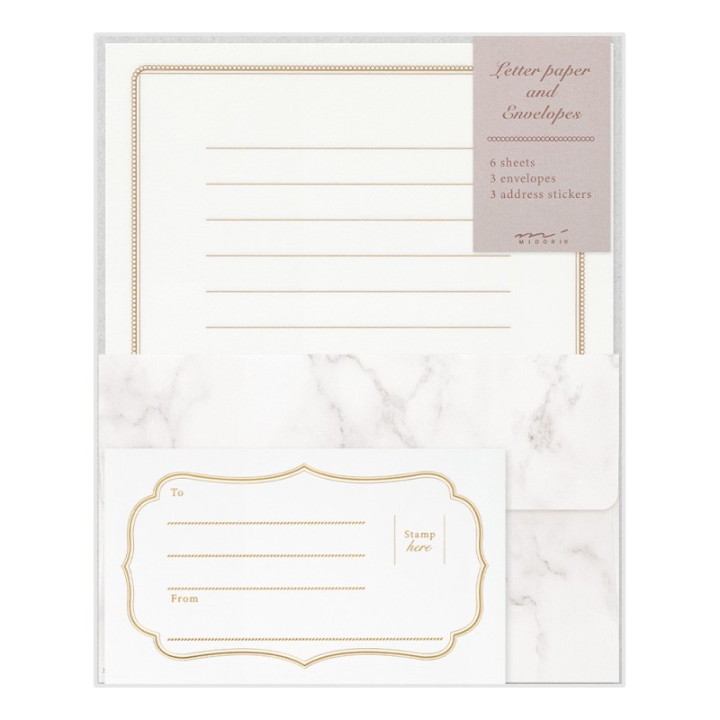 I258MB-918 Letter Set Marble