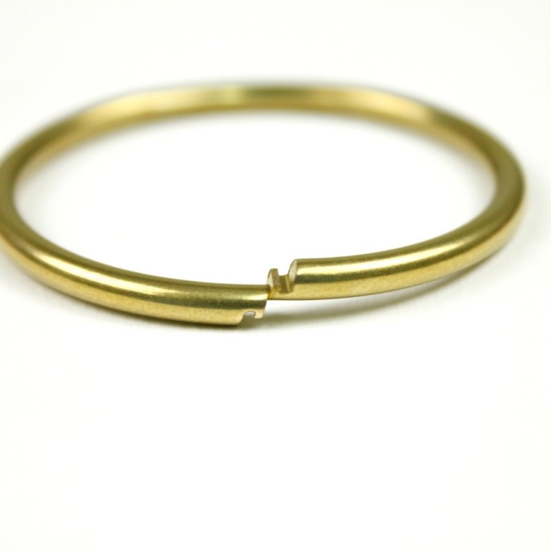 D13329GD Round Keyring Gold