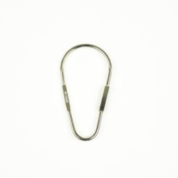 D13328SV Karabiner Drop Keyring Silver