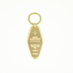 D13327GD Hotel Keyring Gold