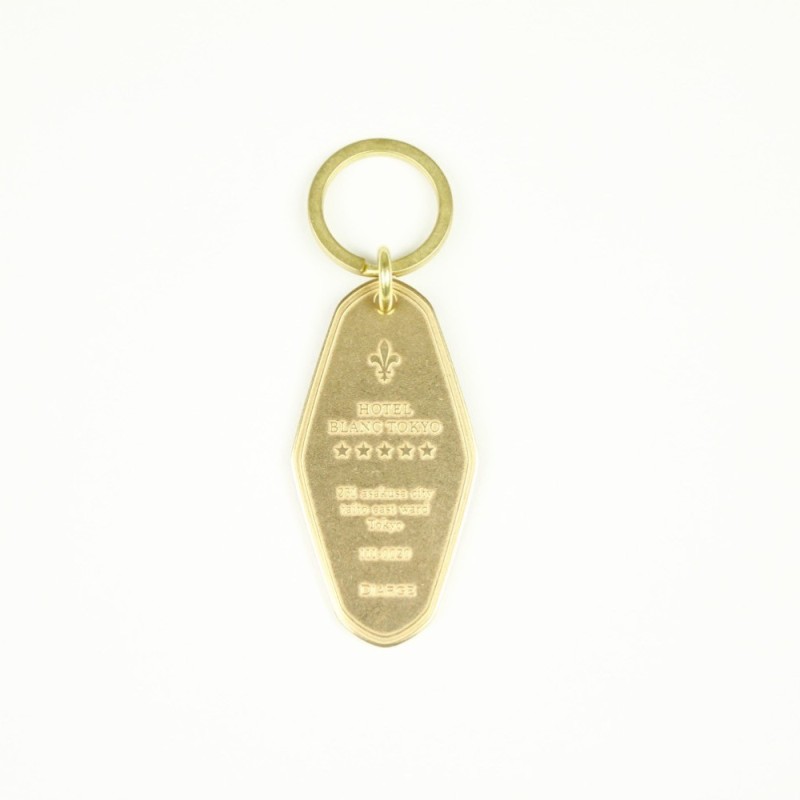 D13327GD Hotel Keyring Gold