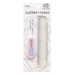 PL016PK Cutter/Ruler Set Pink