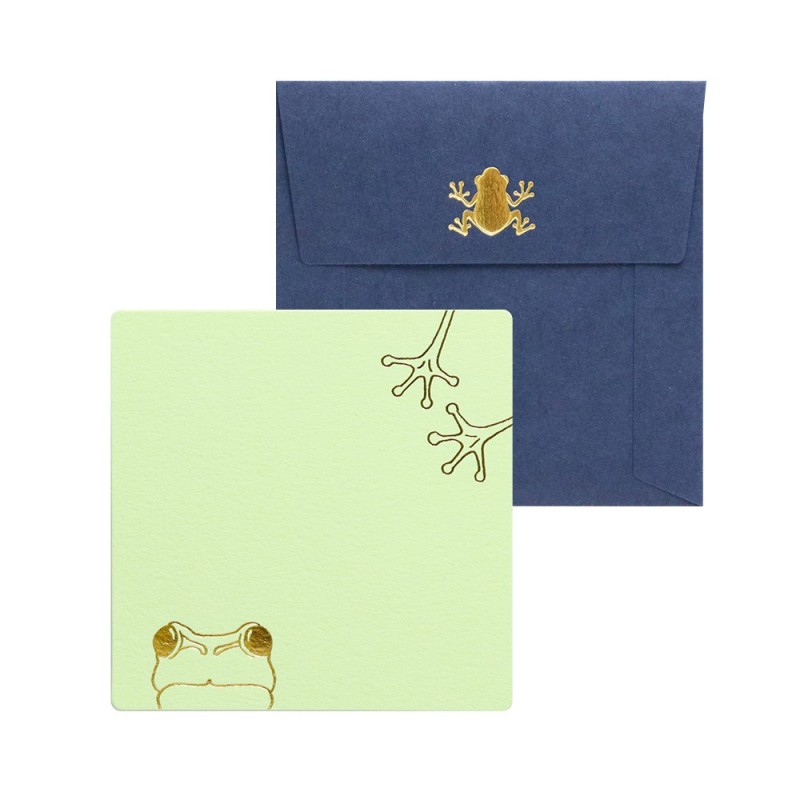 YT004QFR Cashico Card Square Frog