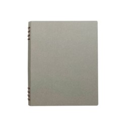 YT008GY Ring Notebook Cover Grey