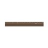 I107BR Aluminium Ruler Brown
