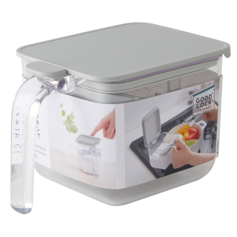 MK775GY Container w/ Handle Large Grey
