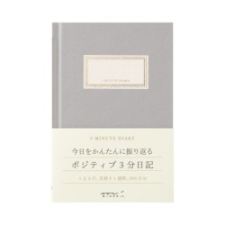 I268GY 3 Minute Diary Grey