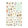 I274AN Yuru Log Sticker Sheet (1) Animal