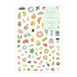 I274MO Yuru Log Sticker Sheet (1) Motif