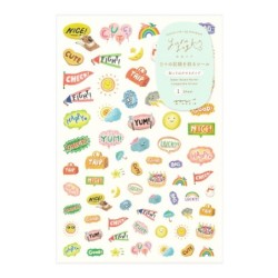 I274FE Yuru Log Sticker Sheet (1) Feeling