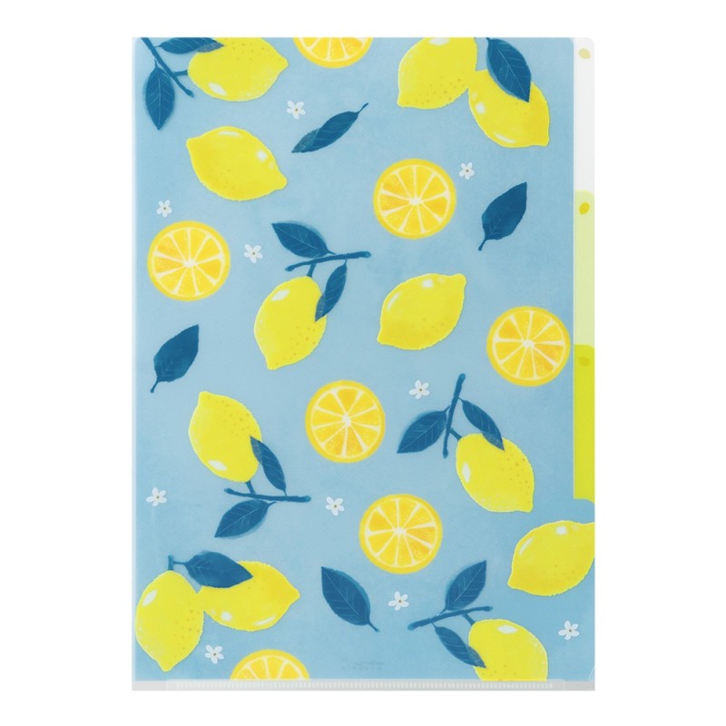 I280LM 3-Pocket Clear File Lemon