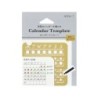 I281MD Brass Monthly Block Calendar Template M