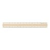 I107IW Aluminium Ruler Ivory with Wood
