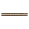 I107BRW Aluminium Ruler Brown with Wood