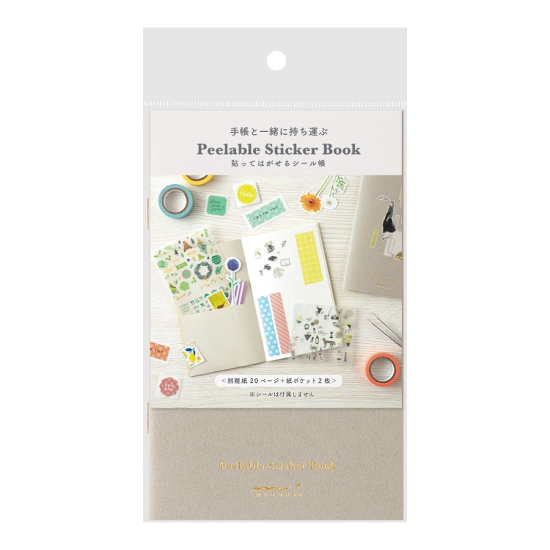 I276GY Peelable Sticker Book Grey