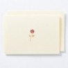 EAGN1848 White Blank Card Rose