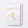 EAGB2026 Pink Mini Birthday Card Rabbit