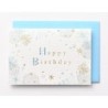 EAGB2067 Blue Mini Birthday Card Fireworks