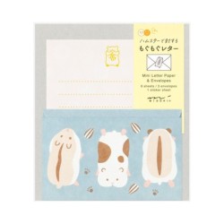 I285HM Message Letter and Sticker Set Hamster