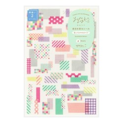 I275TP Yuru Log Sticker Sheets (2) Collage Tape