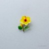 TU012HB Pixel Flower Badge Hibiscus