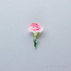 TU012PKC Pixel Flower Badge Pink Carnation