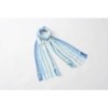 OR002BL Striped Scarf Blue