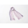 OR002PR Striped Scarf Purple