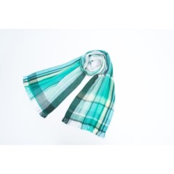OR003GR Check Scarf Green