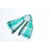 OR003BL Check Scarf Blue