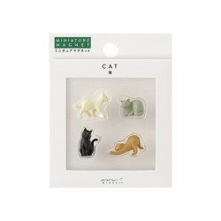 I289CT Mini Magnets 4-pce Cat
